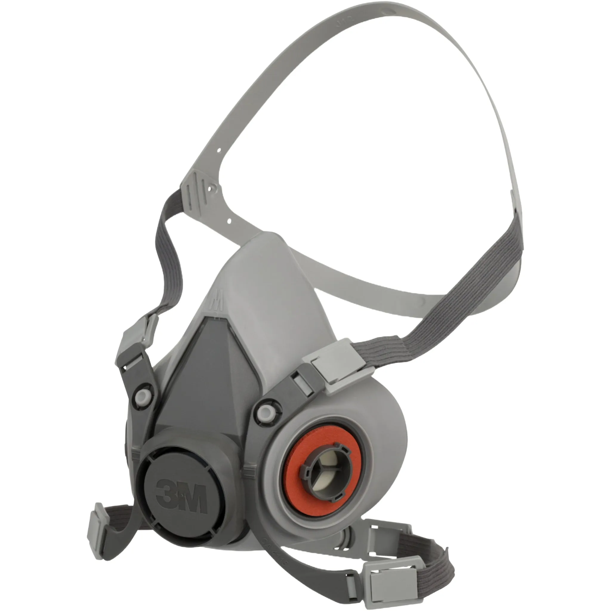 3M 6100 Half Face Reusable Respirator, Gray, Small, 1 Each