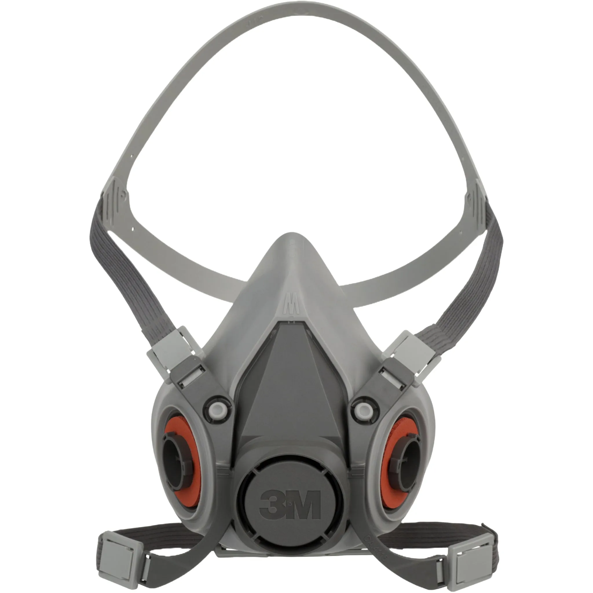3M 6100 Half Face Reusable Respirator, Gray, Small, 1 Each