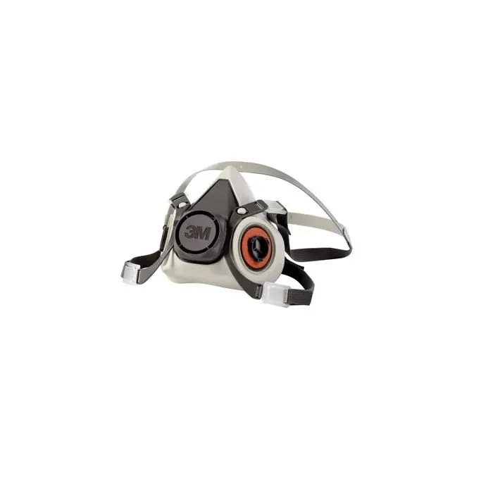 3M 6200 Half Face Reusable Respirator, Gray, Medium, 1 Each