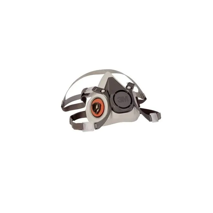 3M 6200 Half Face Reusable Respirator, Gray, Medium, 1 Each