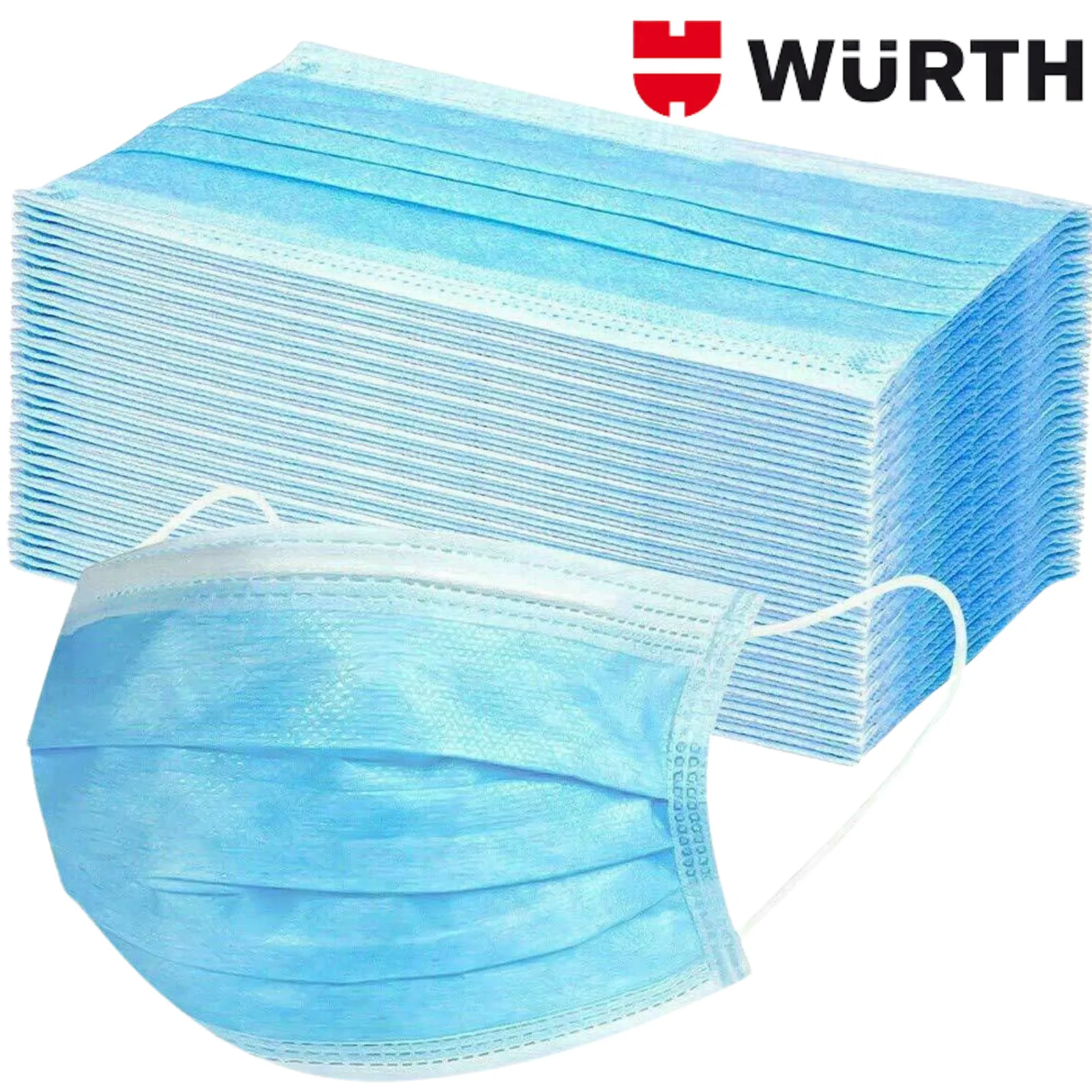 50x Disposable Surgical Face Mask | Dust Mouth Guard | 3 Ply | Air Purifying