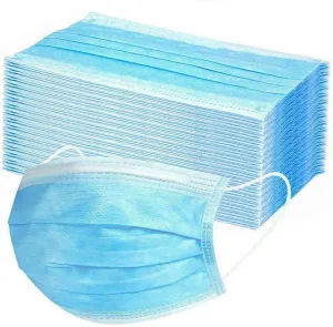 50x Disposable Surgical Face Mask | Dust Mouth Guard | 3 Ply | Air Purifying