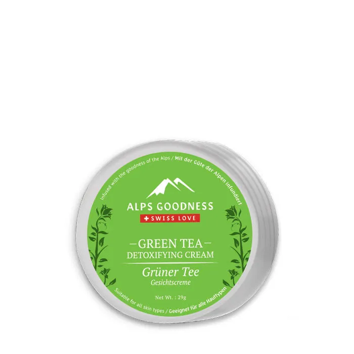 Alps Goodness Detoxifying Face Cream - Green Tea (29 gm)| Moisturizer for Face| Green Tea Face Cream