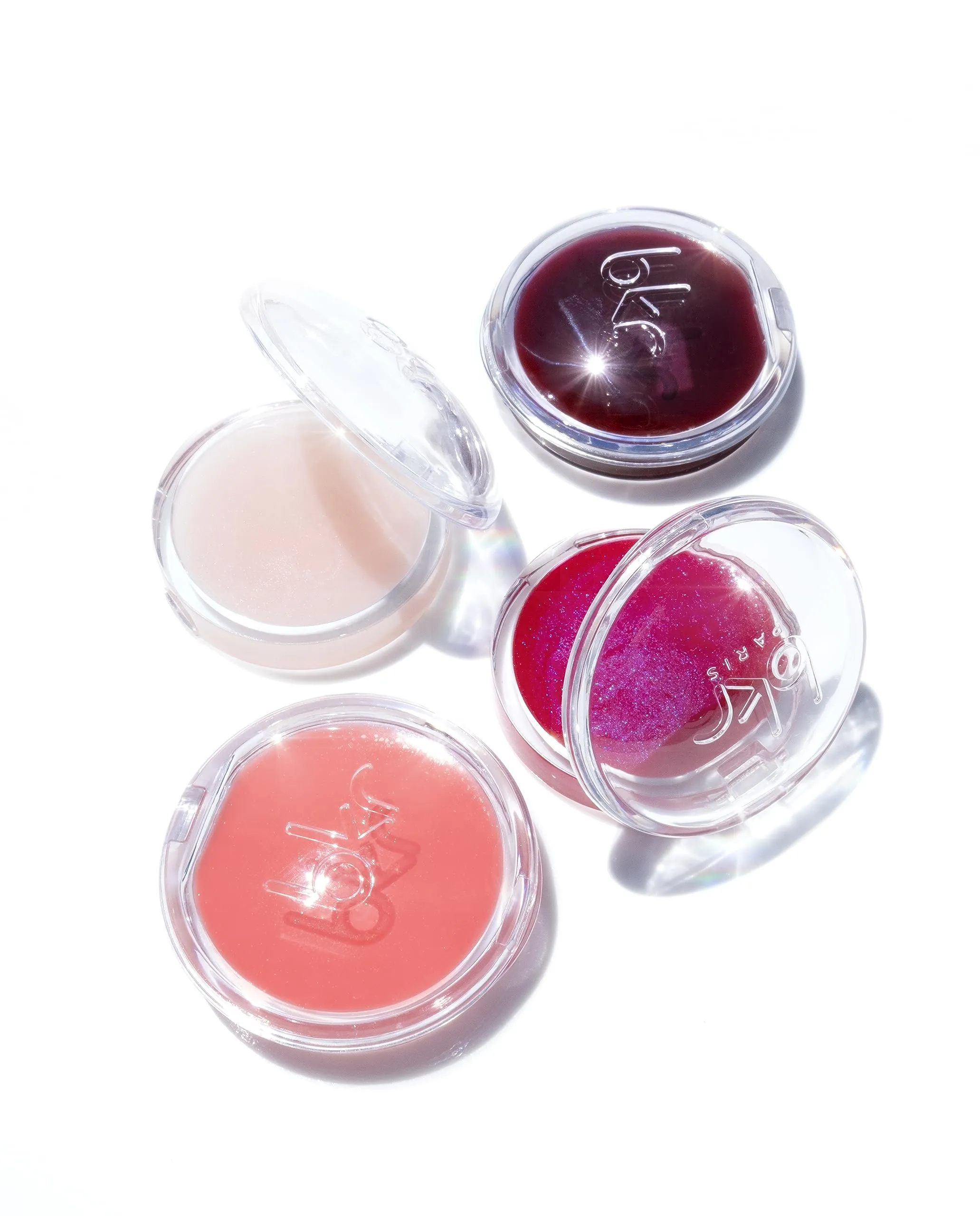 bkr Paris Water Balm - Bedroom - Ultra-Hydrating Glossy Vegan Lip Treatment - Rose and Algae, for bkr Glass Water Bottle - 5.2g