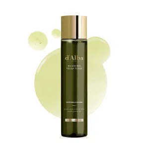 d’Alba Italian White Truffle Mild Skin Balancing Vegan Toner, Mild pH Formula, Suitable for Sensitive Skin, Lightweight Finish