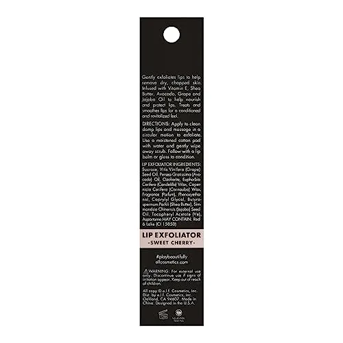 e.l.f., Lip Exfoliator, Smoothing, Conditioning, Easy To Apply, Removes Dry, Chapped Skin, Sweet Cherry, Infused with Vitamin E, Shea Butter, Avocado, Grape and Jojoba Oils, 0.11 Oz