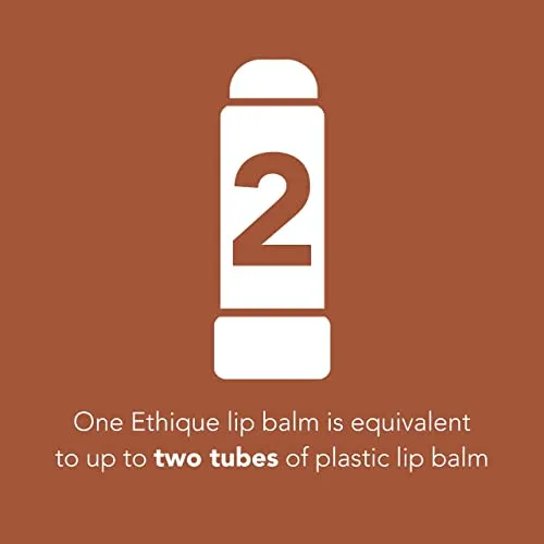 Ethique So Cocoa Nourishing Lip Balm - Plastic-Free, Vegan, Cruelty-Free, Eco-Friendly, 0.32 oz (Pack of 1)