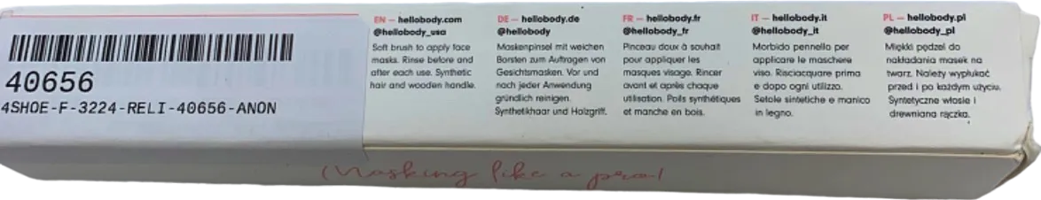 HelloBody White Mask Brush