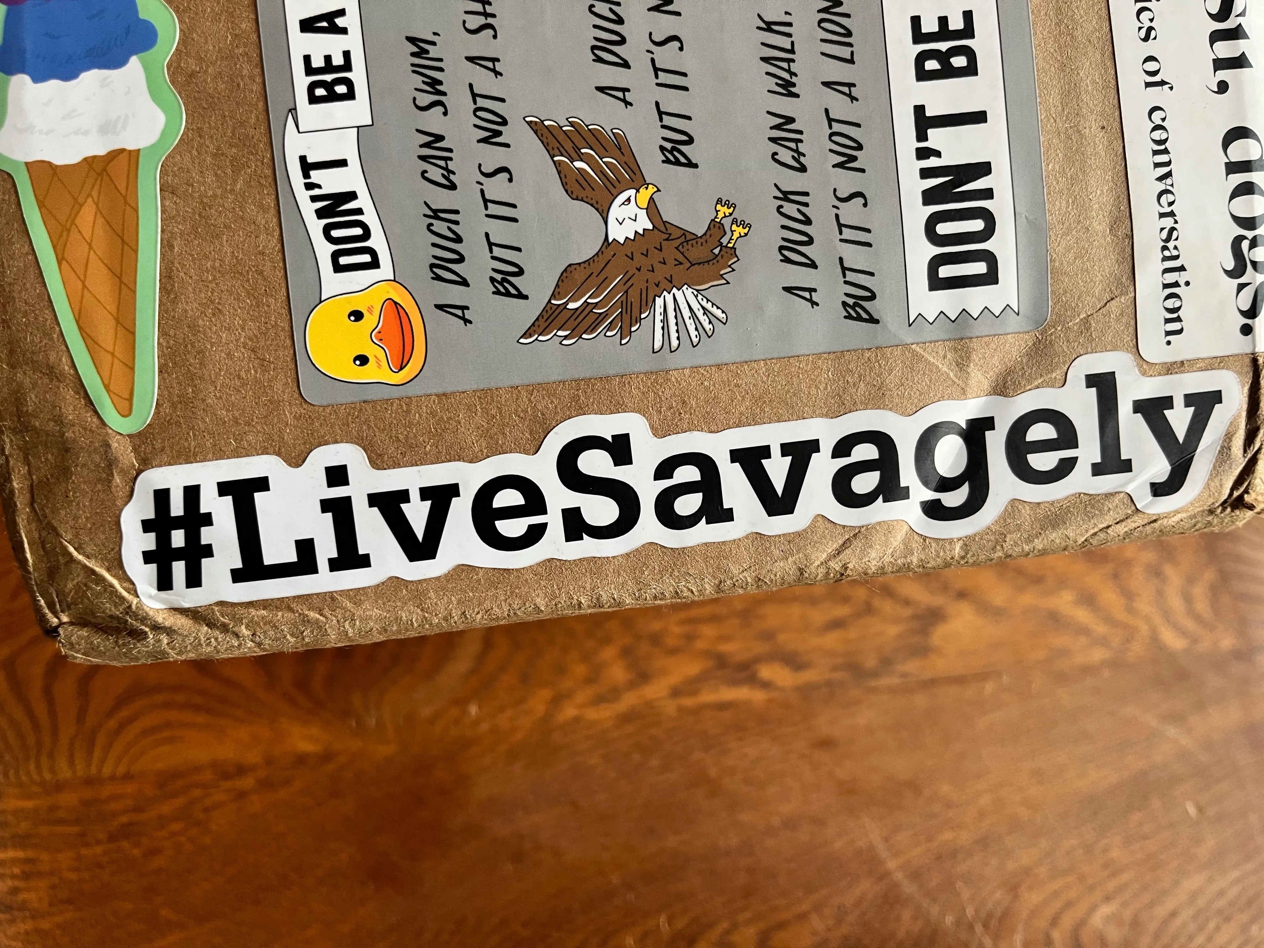 Live Savagely Sticker - #LiveSavagely Vinyl Decal