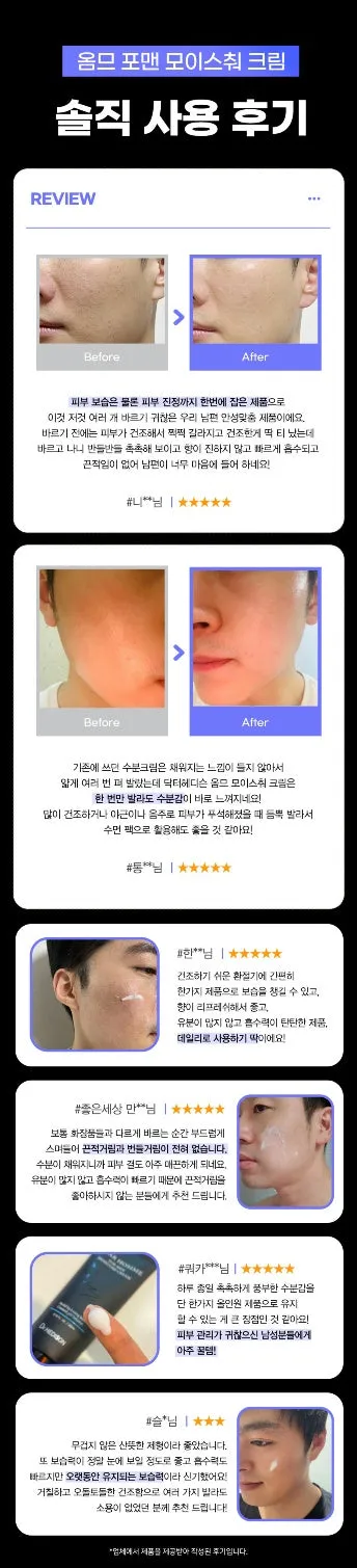 Made in Korea Dr.HEDISON DEAR HOMME FOR MEN MOISTURE CREAM 200ml 1 1