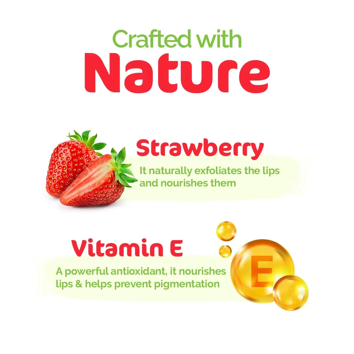 Mamaearth Nourishing 100% Natural Lip Balm with Vitamin E for Soft & Supple Lips Color Shea Butter,Raspberry & Strawberry 4g