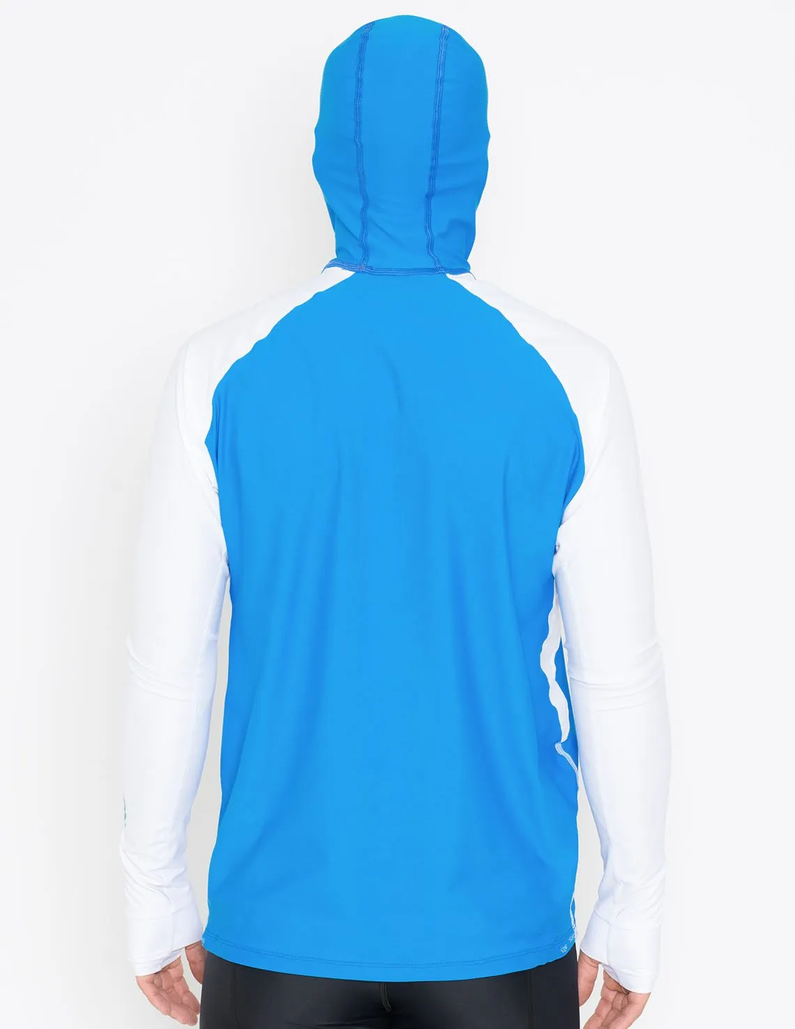 Men's Snorkel Hoodie Rash Guard - Hawaii Fish ID - Navy