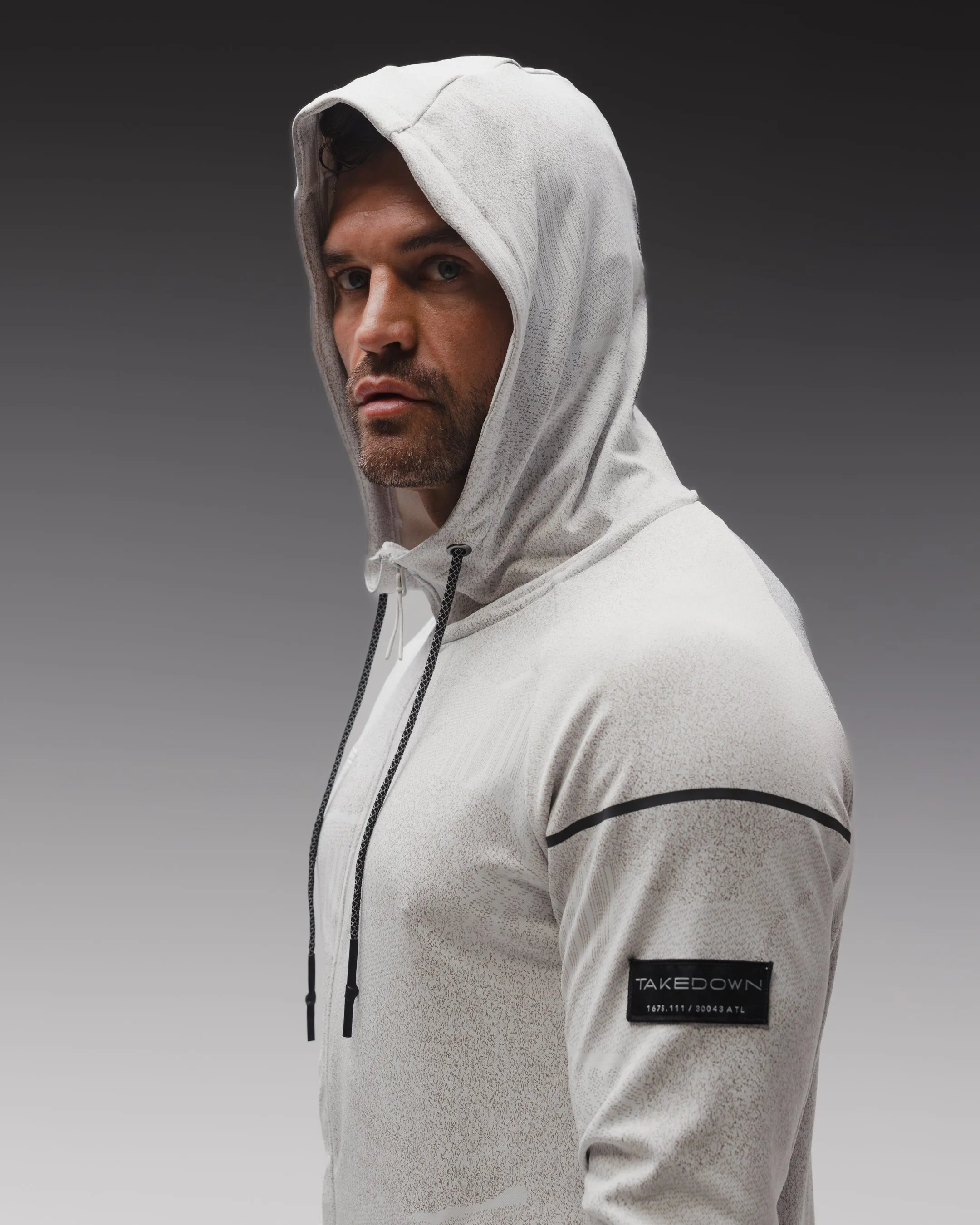 Night Vision Full Zip Hoodie - White