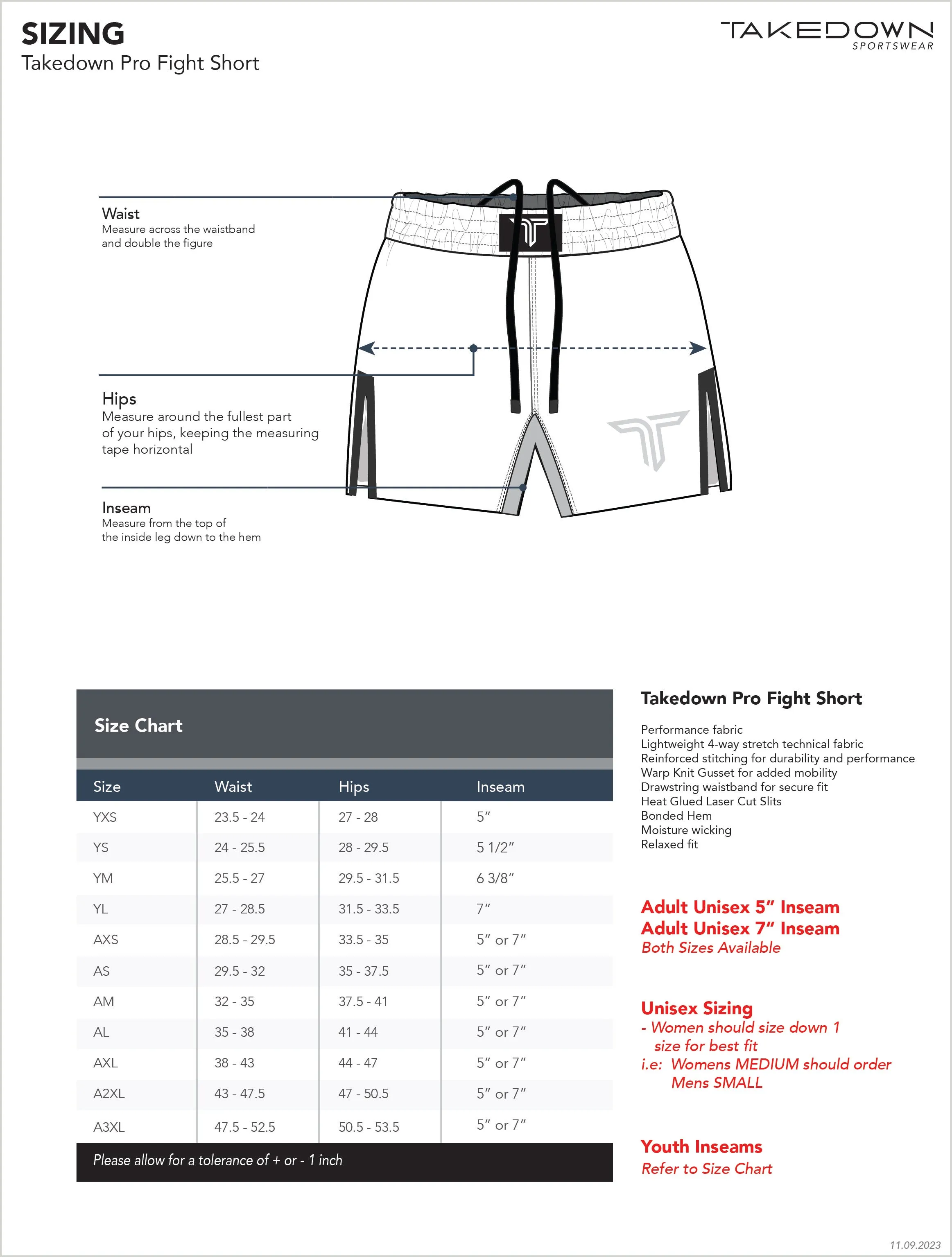 Night Vision Pro Fight Shorts (5" & 7" Inseam)  - White