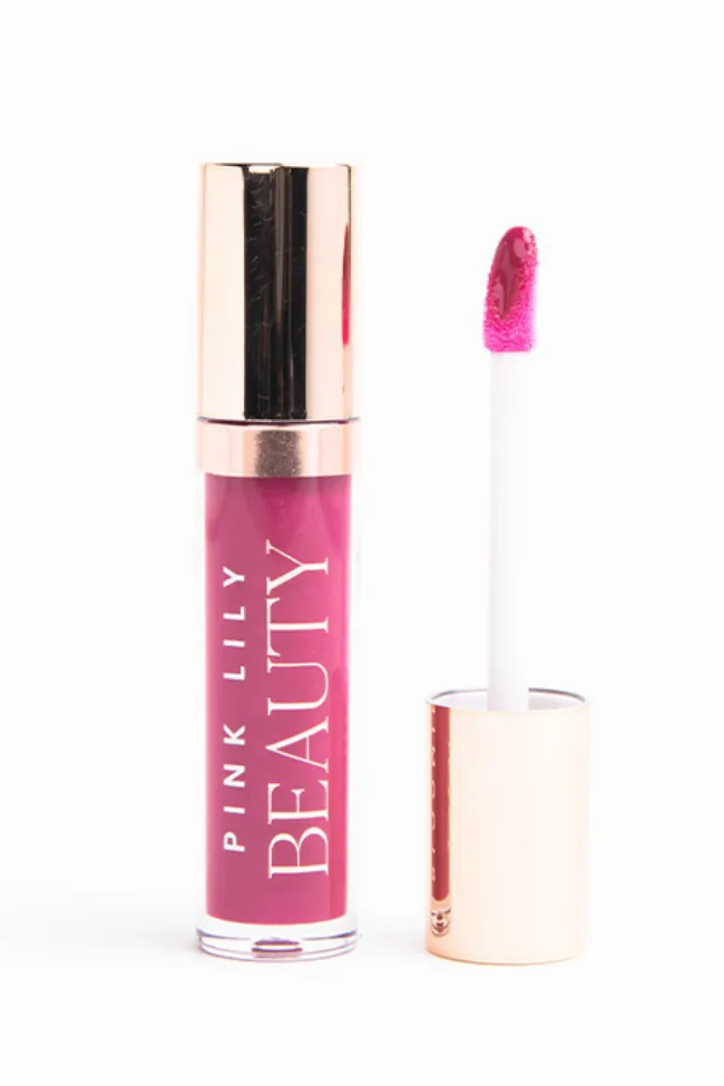Pink Lily Beauty Blooming Gloss Tinted Lip Oil - Polished Plum FINAL SALE