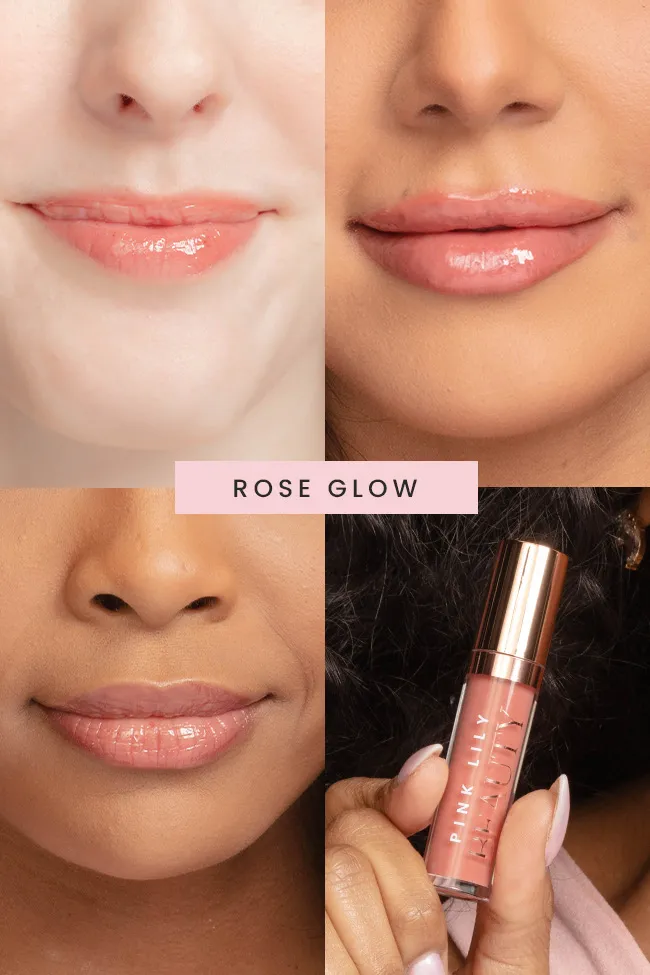Pink Lily Beauty Blooming Gloss Tinted Lip Oil - Rose Glow FINAL SALE