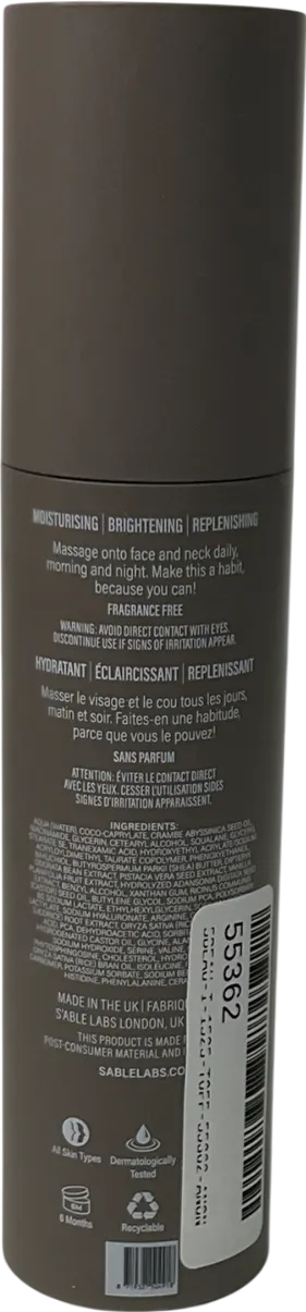 sable labs Baobab Moisturiser 50ml
