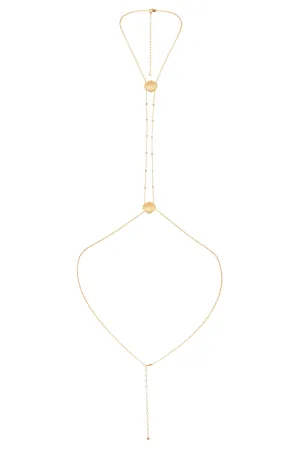 Shell Body Chain - Gold Tone