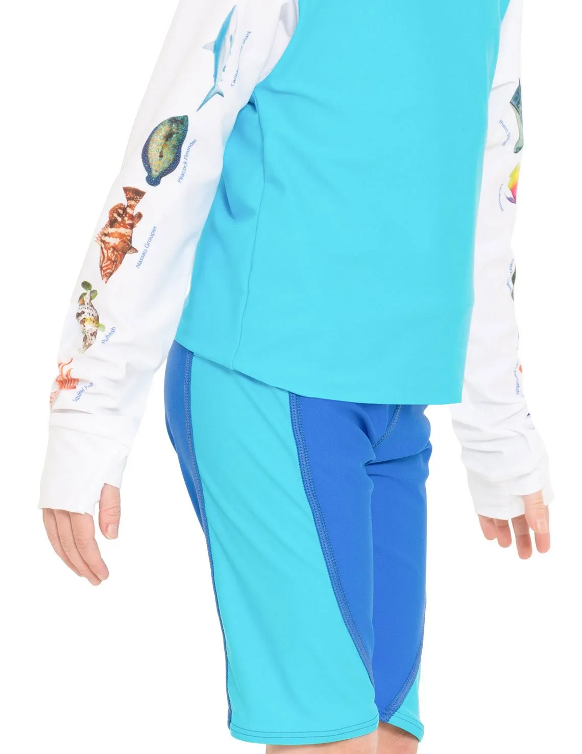 Snorkel Caribbean Fish ID Rash Guard - Fuchsia