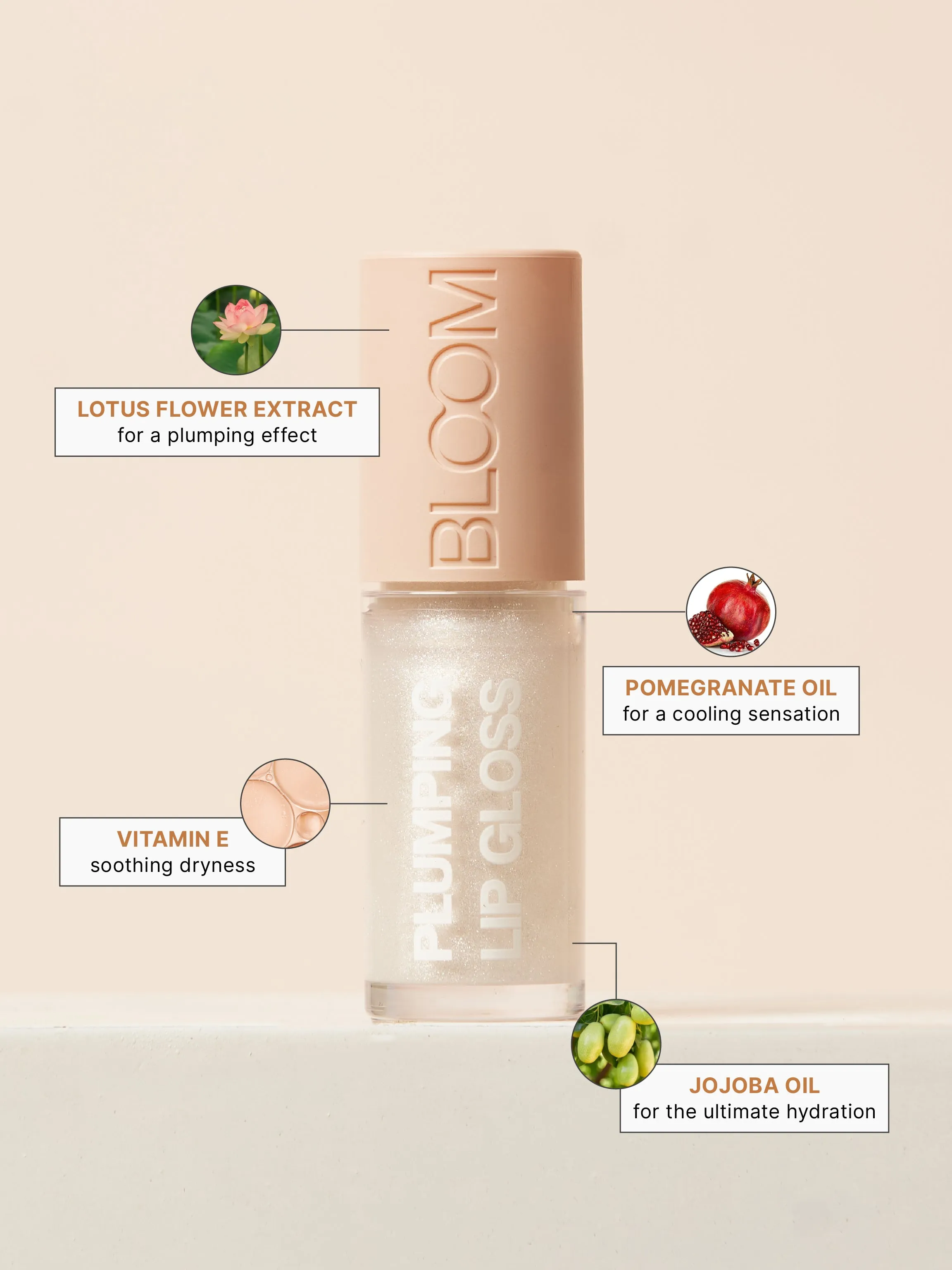 Studiowest Bloom Transparent 01 Crystal Lip Gloss - 7 GM