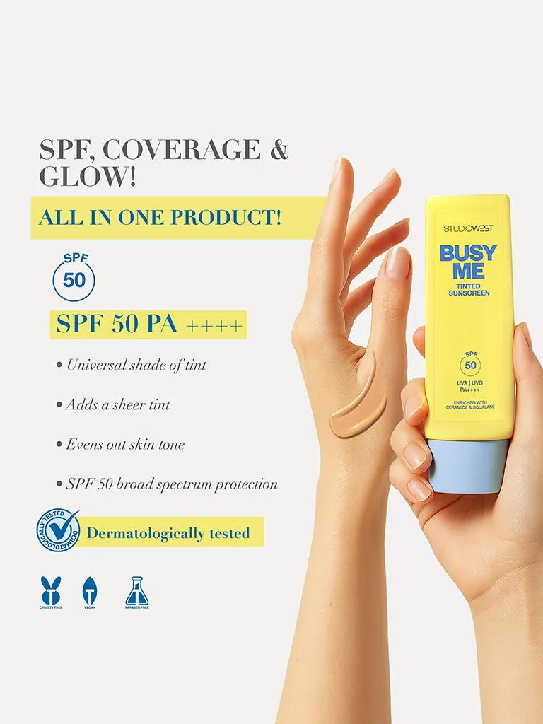 Studiowest Busy Me SPF 50 PA     Tinted Sunscreen - 40 gm