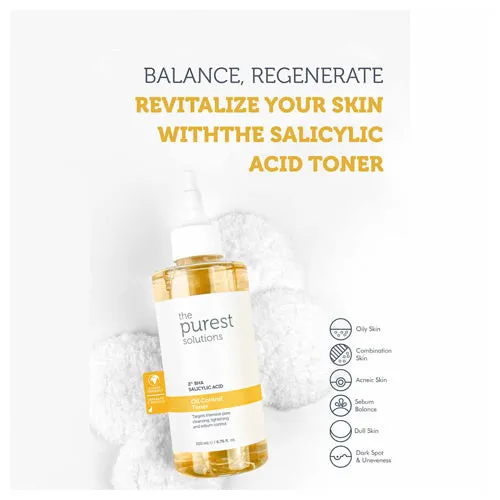 The Purest Solutions | Salicylic Acid Oil Control Toner | 200 ml