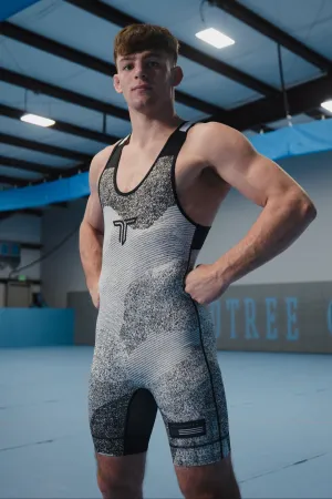 White Night Vision Wrestling Singlet